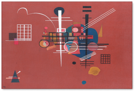 Products - Kandinsky - Dull Red Rectangle Magnet (480x480), Png Download