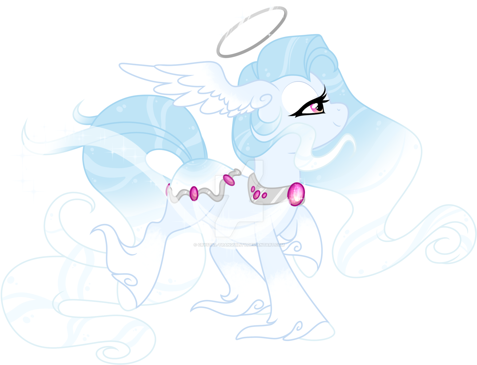 1633058 Safe Artist Colon Crystal Dash Tranquility (1600x1333), Png Download