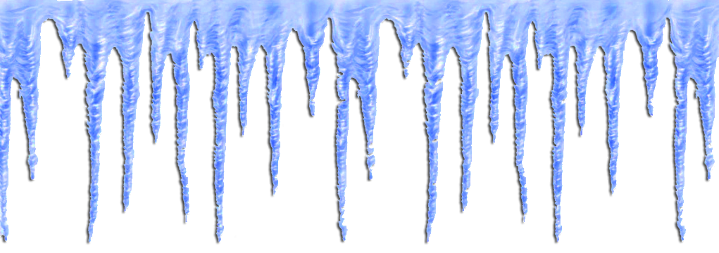 Icicle Clipart Christmas ~ Frames ~ Illustrations ~ - Icicles Png (1021x360), Png Download