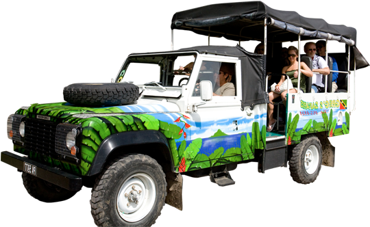 Safari Travel Car Transparent Image1 - Land Rover Defender (582x350), Png Download