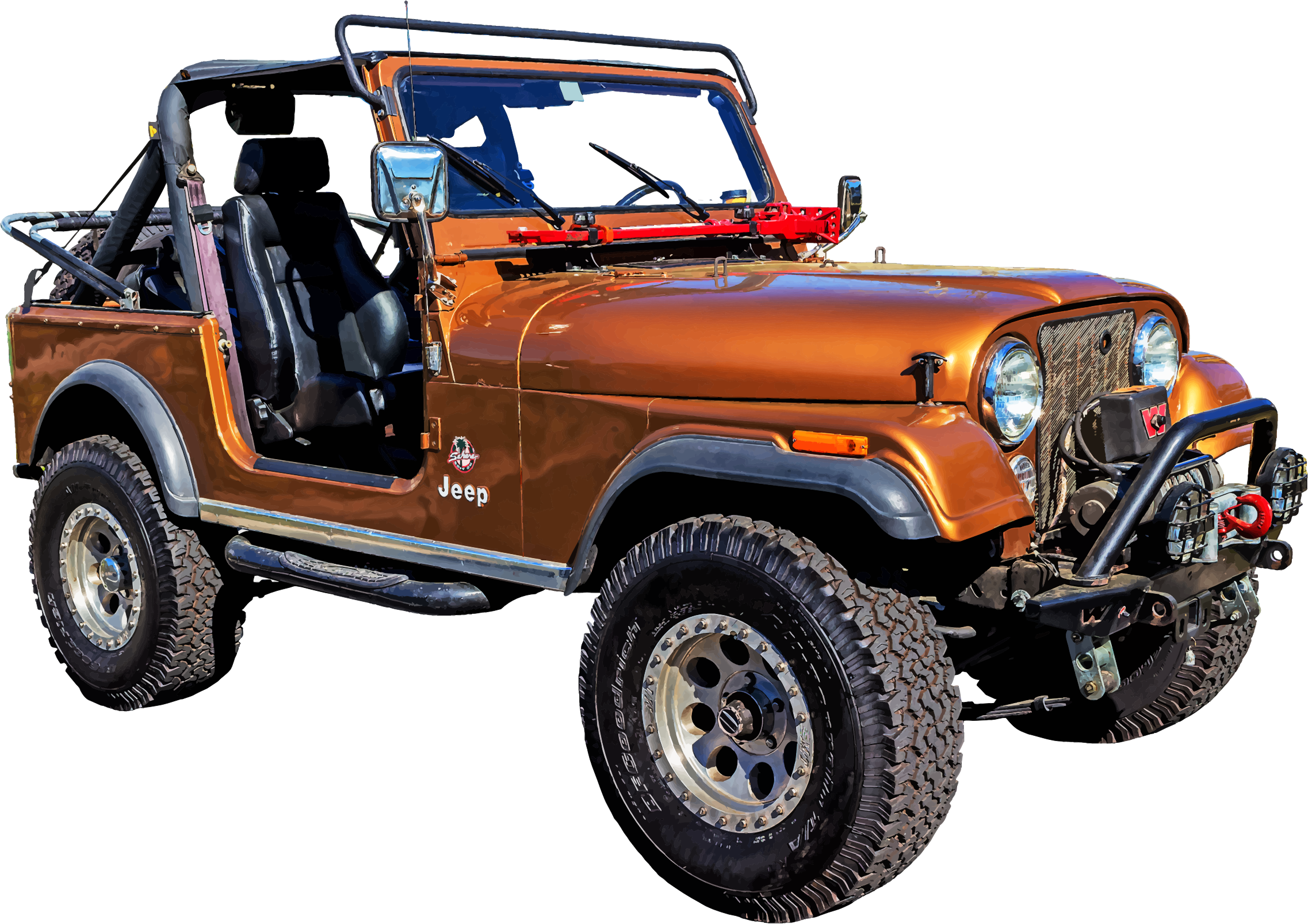 This Free Icons Png Design Of Red Jeep (2274x1606), Png Download