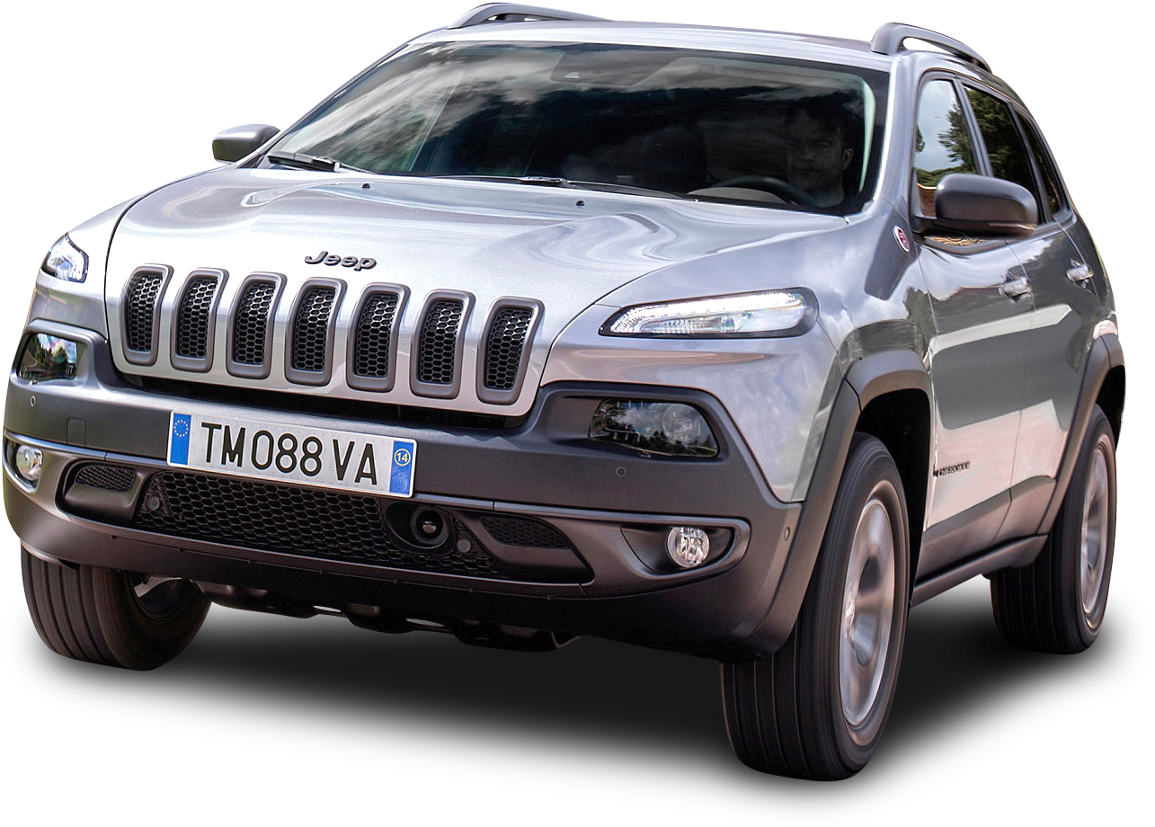Gray Jeep Cherokee Car Png Image - Back Side Car In Png (1400x1028), Png Download