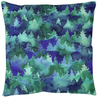 Winter Background With A Christmas Tree In The Snow - Watercolor Background Christmas (400x400), Png Download