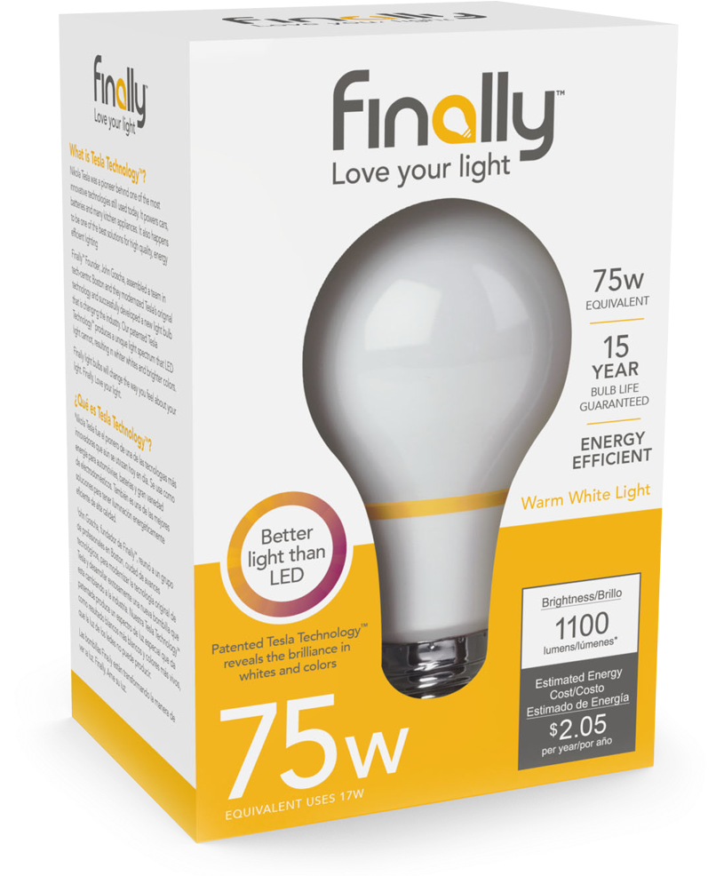 Product Image - Incandescent Light Bulb Packaging (805x1047), Png Download