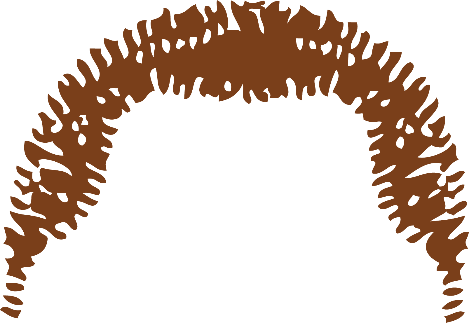 Men Clipart Brown Hair - Clip Art Hairs (1607x1107), Png Download
