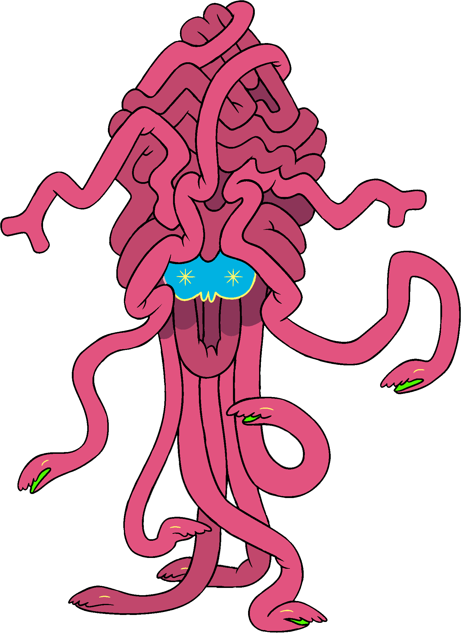 Brain Beast - Adventure Time Punch Bowl (1585x2176), Png Download