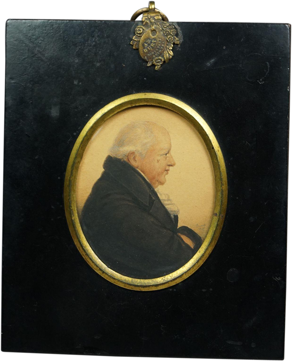 19th Century Signed Dated 1815 A R Burt Watercolor - Bronze Medal (1524x1524), Png Download