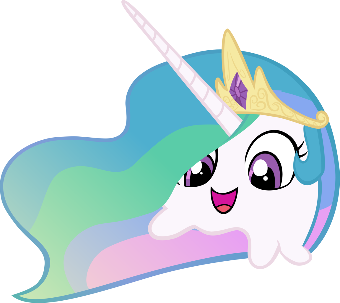 Crisx3, Blob, Brain Slug, Futurama, Princess Celestia, - My Little Pony: Friendship Is Magic (1151x1024), Png Download