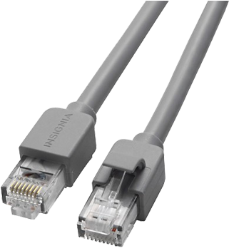 Shop Network Cables › - Insignia - 4' Cat-6 Network Cable (342x366), Png Download