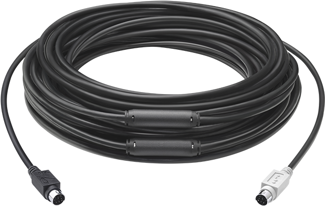 Group 15m Extended Cable - Logitech Group Hub Cable (800x687), Png Download