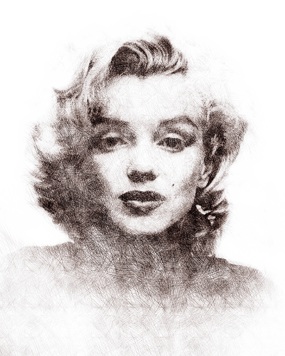 Click And Drag To Re-position The Image, If Desired - Portrait Of Actress Marilyn Monroe On Patio (560x700), Png Download