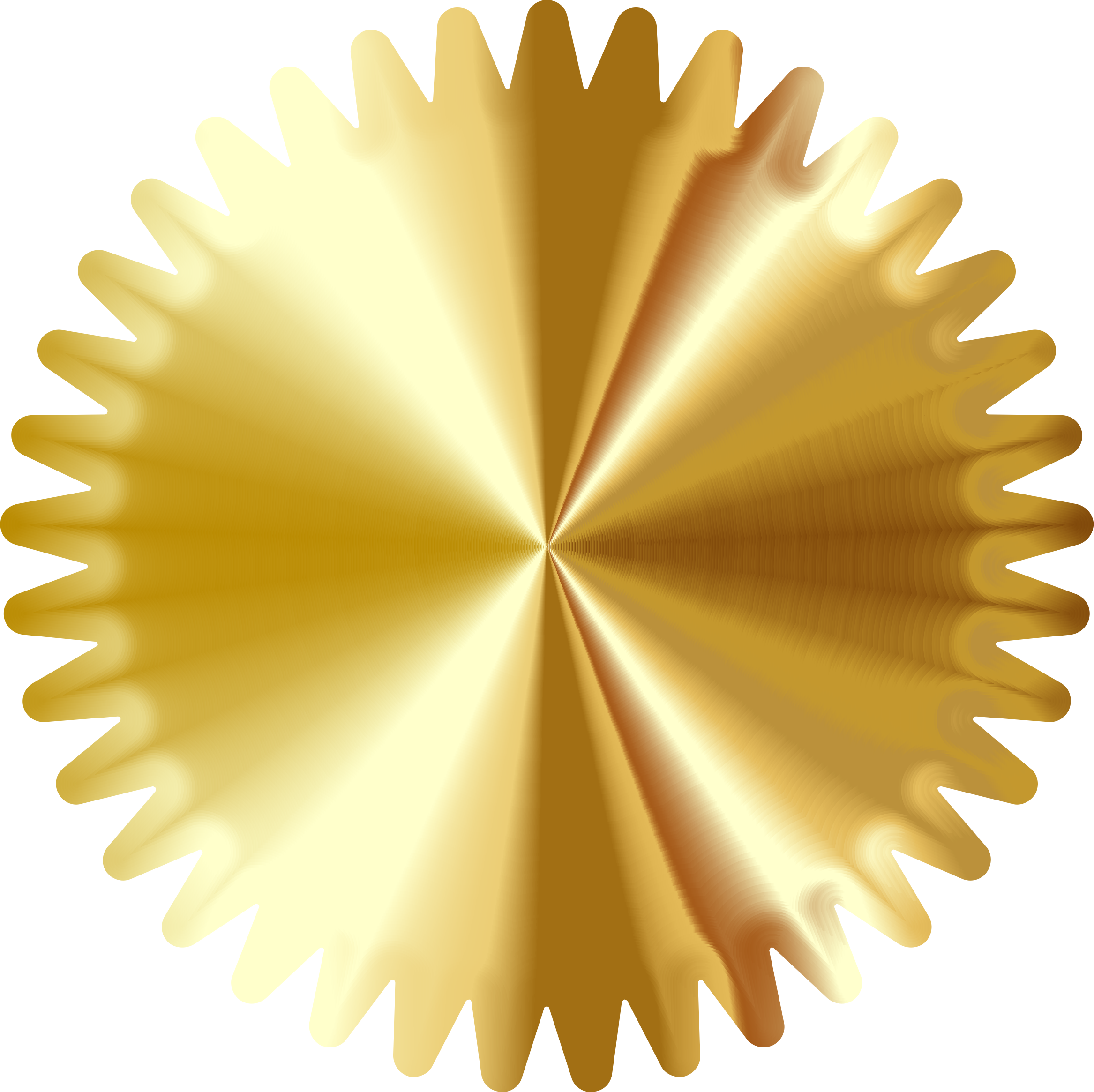 Golden Re Imagined Big Image Png - Certificate Stamp Clip Art (2334x2330), Png Download