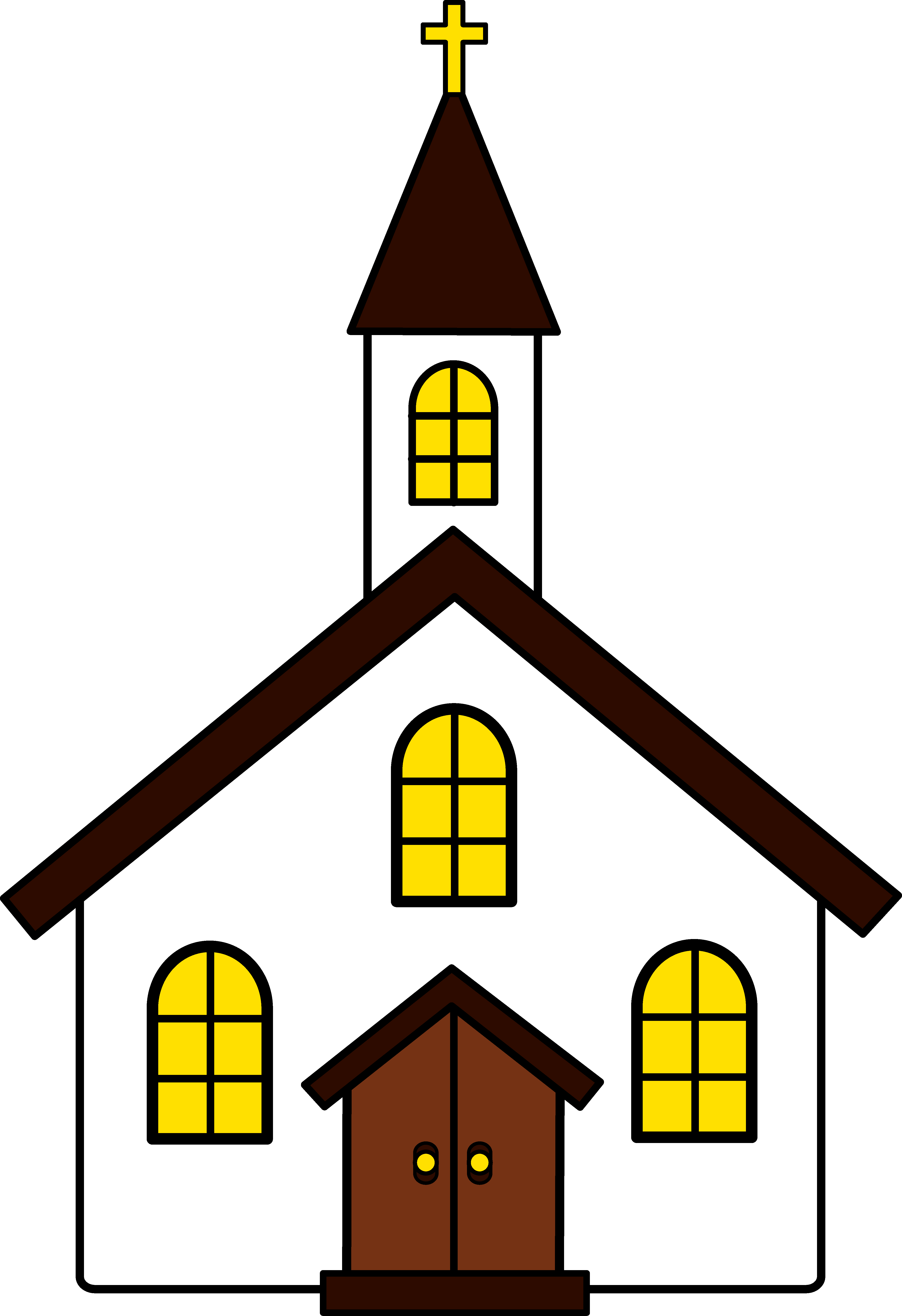 Church Clipart Cartoon - Catholic Church Clipart (4543x6626), Png Download
