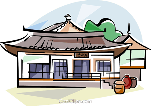 Korea Traditional Korean House - House (480x338), Png Download