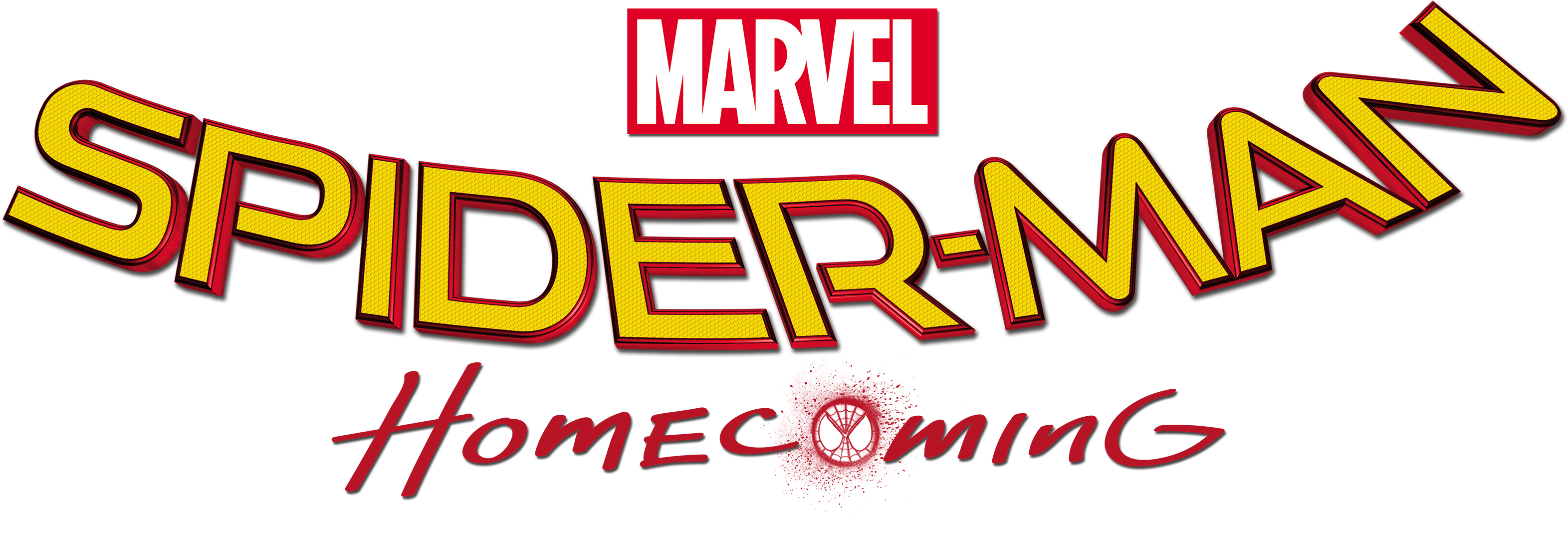 Marvel Spider Man Homecoming - Spiderman Homecoming Movie Logo (640x217), Png Download