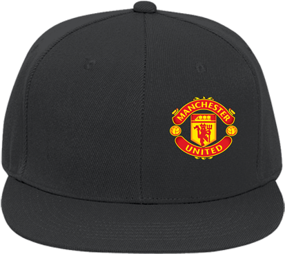 Flat Bill Fitted Hats 123 - Manchester United (428x400), Png Download
