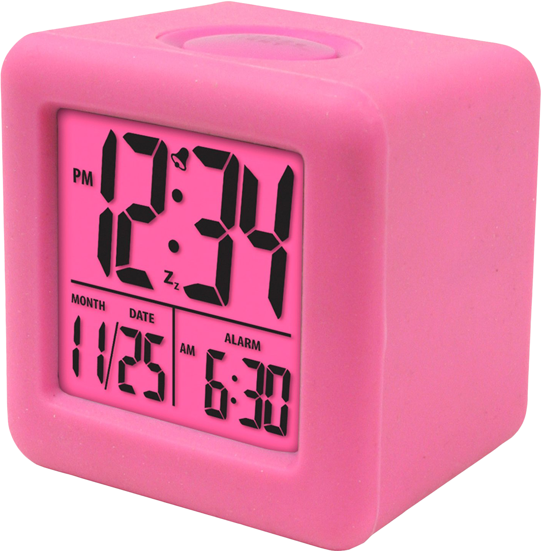 Download 70903 Equity By La Crosse Soft Cube Lcd Alarm Clock PNG Image