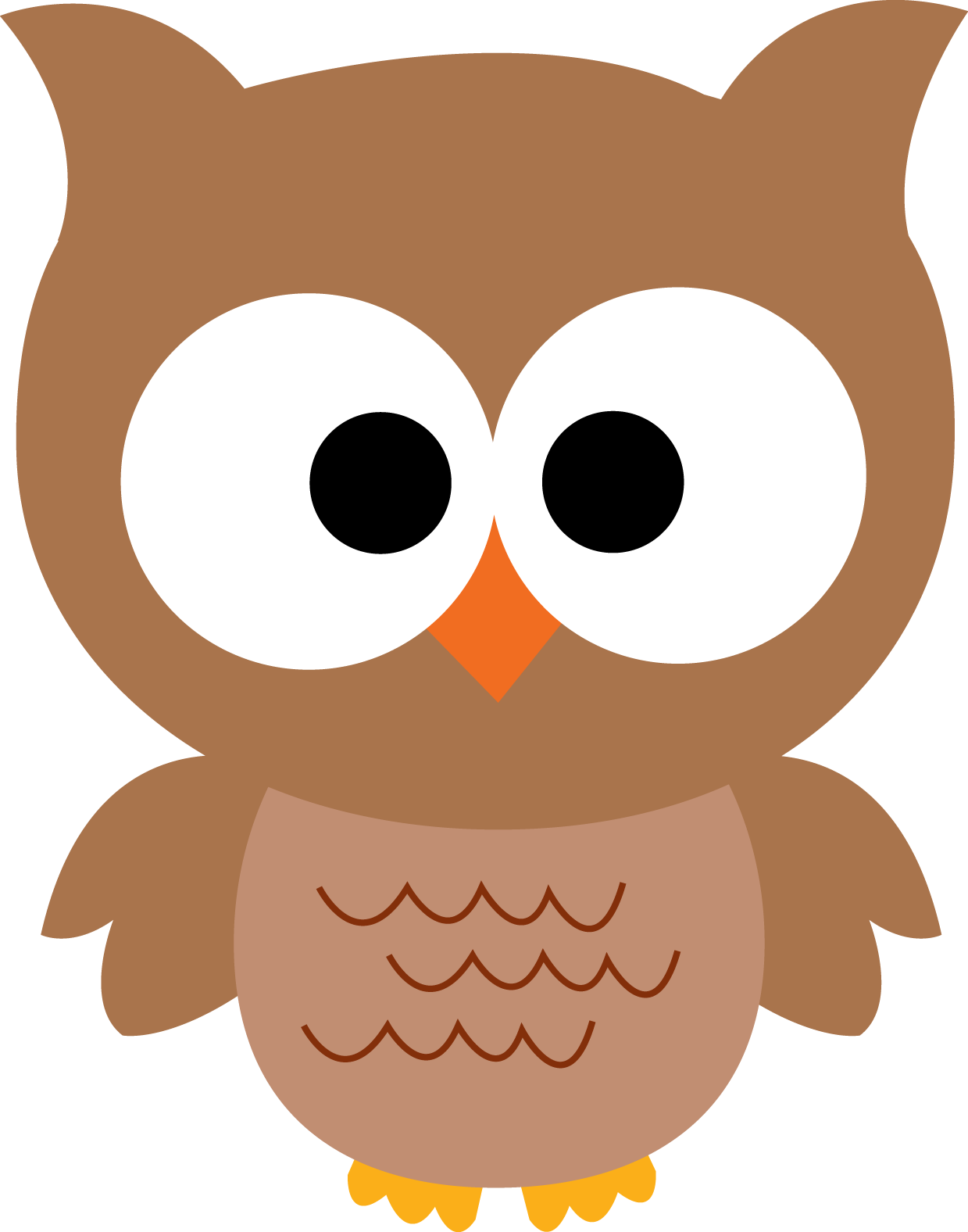 Cute Owl Clipart - Baby Owl Clip Art (1239x1576), Png Download