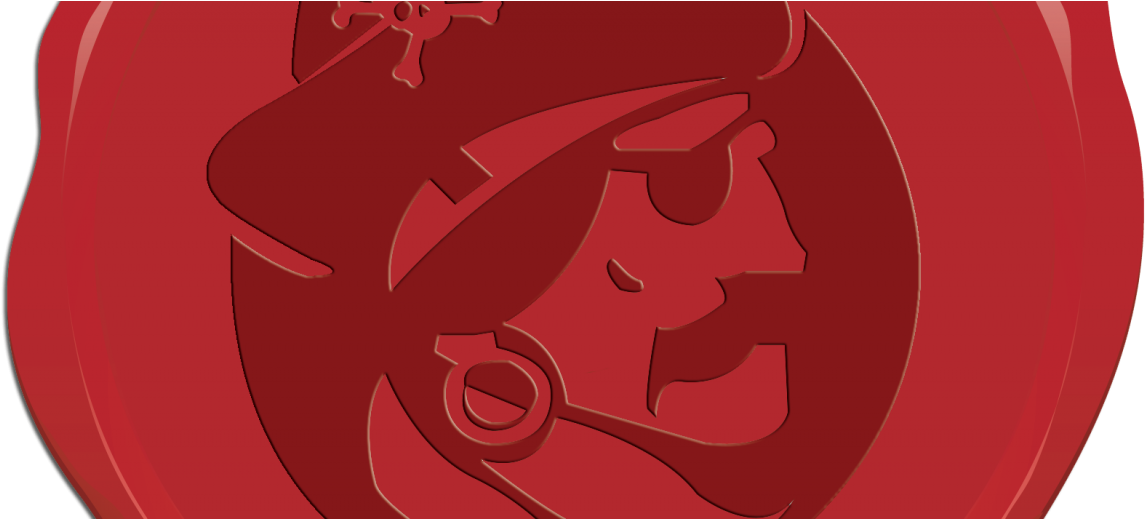 Wax Seal Pf - Illustration (1200x518), Png Download