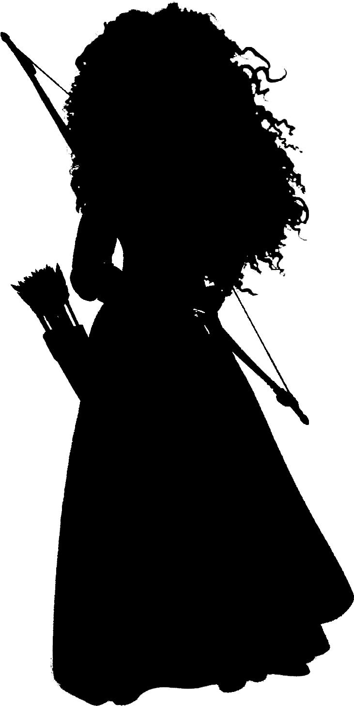 Merida Silhouette The Silhouette Is There, You Just - Merida Silhouette (795x1493), Png Download