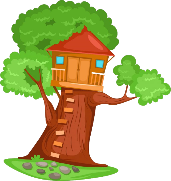 Tahnee & The Treehouse - Clip Art Tree House (600x633), Png Download