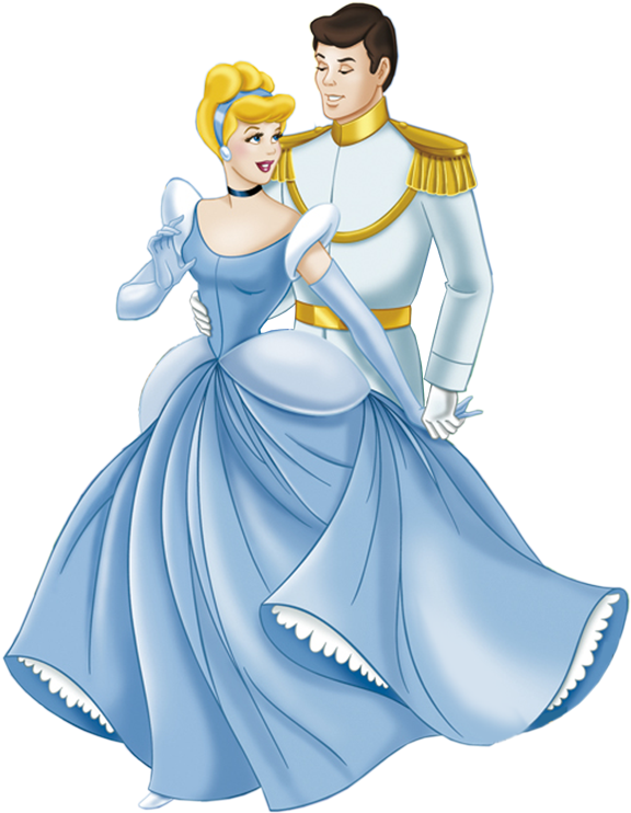 Photoshop Clipart Cinderella - Cenicienta Y El Principe (600x769), Png Download