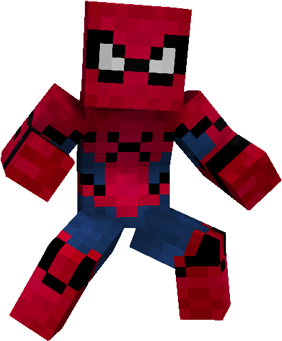 Hd Preview - Skin De Spiderman Homecoming Minecraft (569x625), Png Download