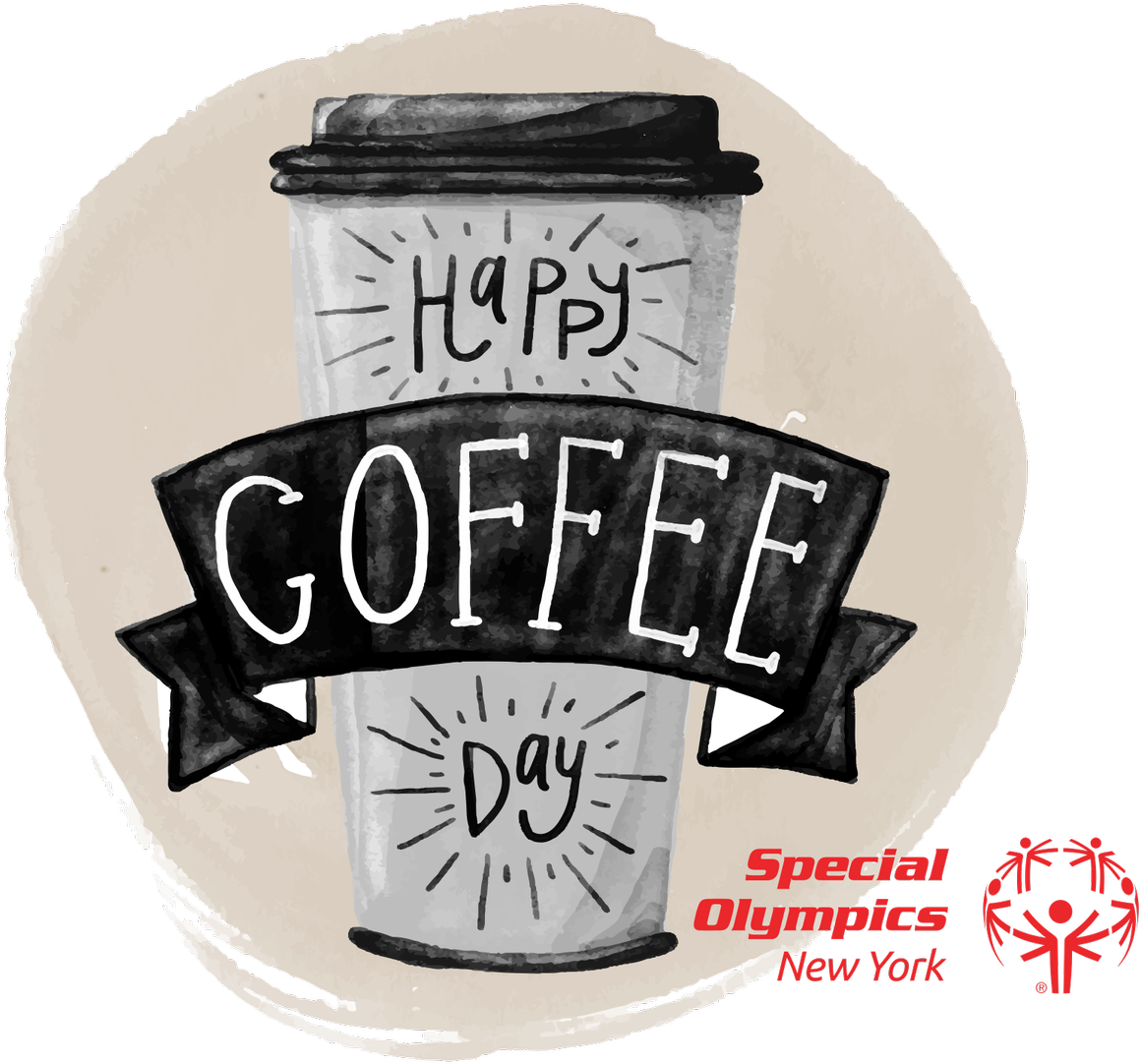 Happy National Coffee Day - Special Olympics (1200x1109), Png Download