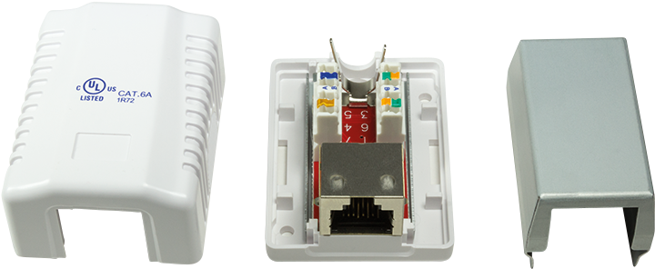 Np0073 Np0073 Np0073 - Logilink Np0073 Rj-45 Wit Wandcontactdoos (800x800), Png Download