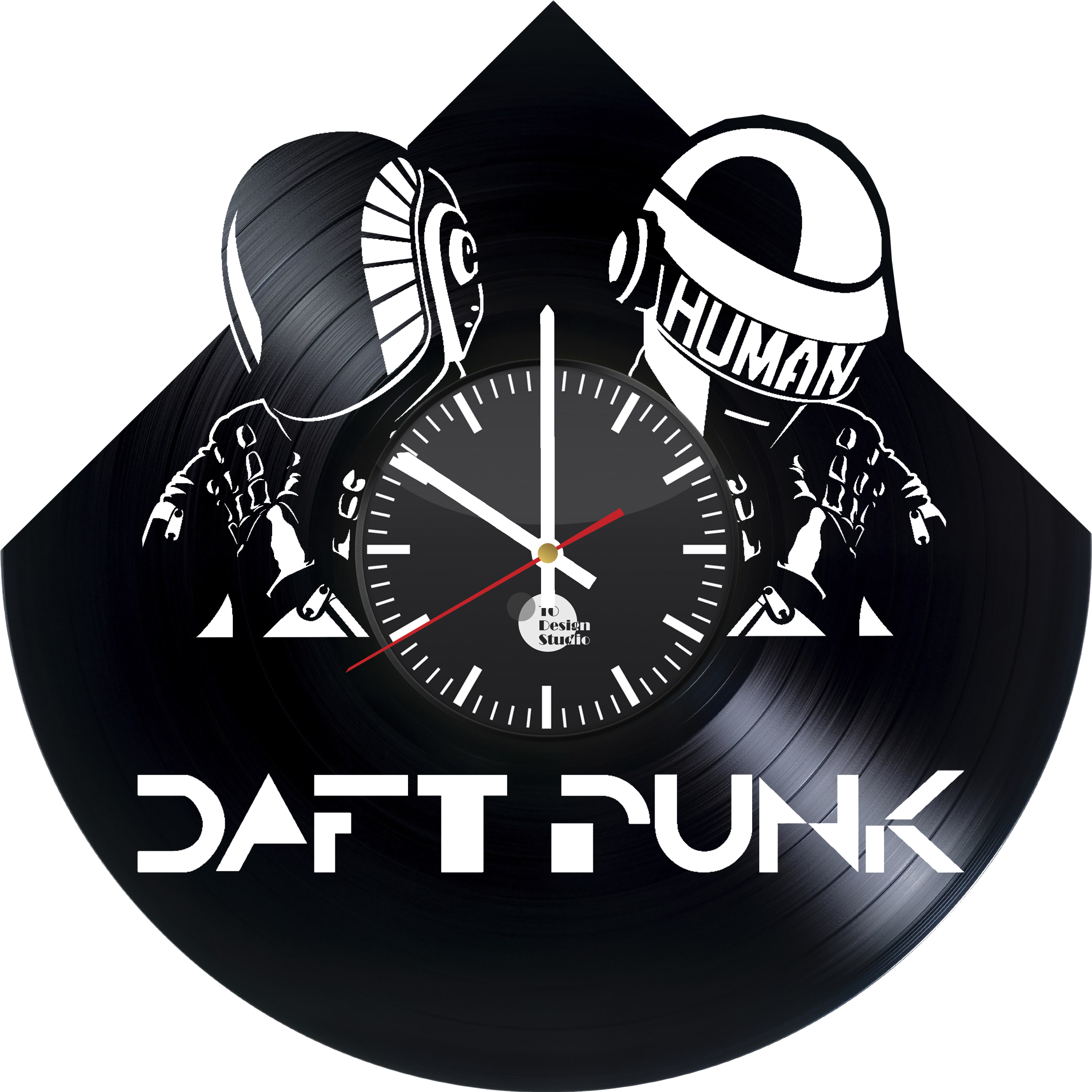 Daft - Vinyl Record Wall Clock - Get Unique Living Room Wall (4016x4016), Png Download
