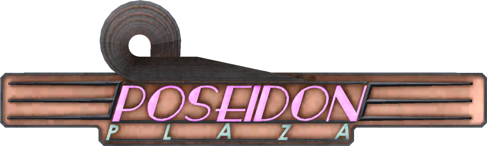 Poseidon Plaza Logo - Poseidon Plaza Bioshock (1590x492), Png Download