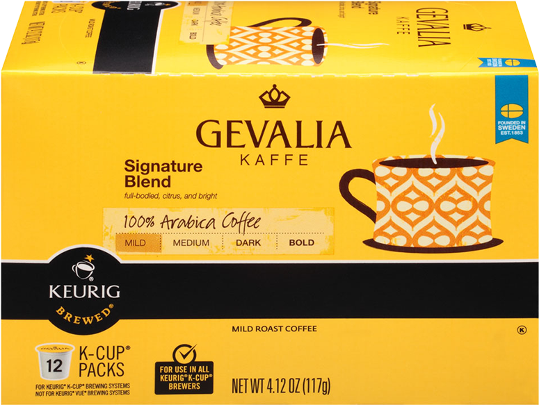 Pick Up A Great Deal On Gevalia Coffee K-cups This - Gevalia Signature Blend K-cup Pods, 370ml (1000x1000), Png Download