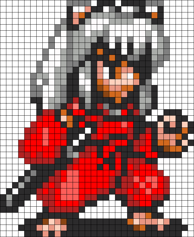 Inuyasha Perler Bead Pattern / Bead Sprite - Inuyasha Perler Beads (673x820), Png Download
