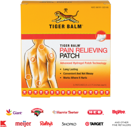 Tiger Balm Pain Relieving Patch - Tiger Balm Plaster Cool (700x486), Png Download