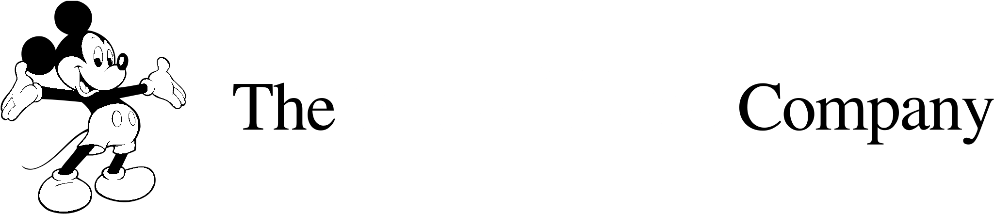 The Walt Disney Company Logo Black And White - Illustration (2400x2400), Png Download