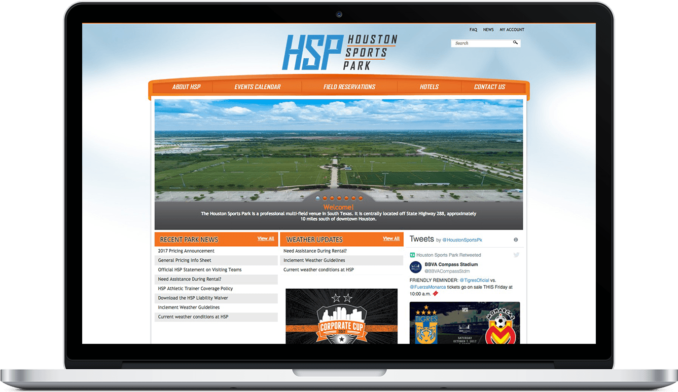 Houston Sports Web Development Testimonial - Houston (1345x773), Png Download