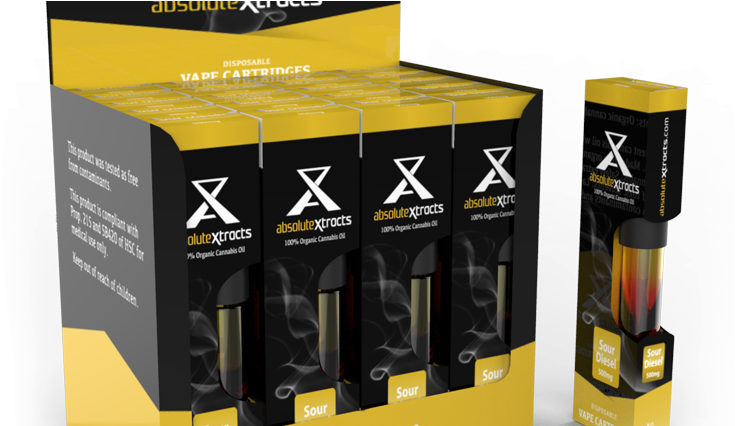 350x383ximage Abx Vape-cartridges - Sour Diesel Og Vapes (755x425), Png Download