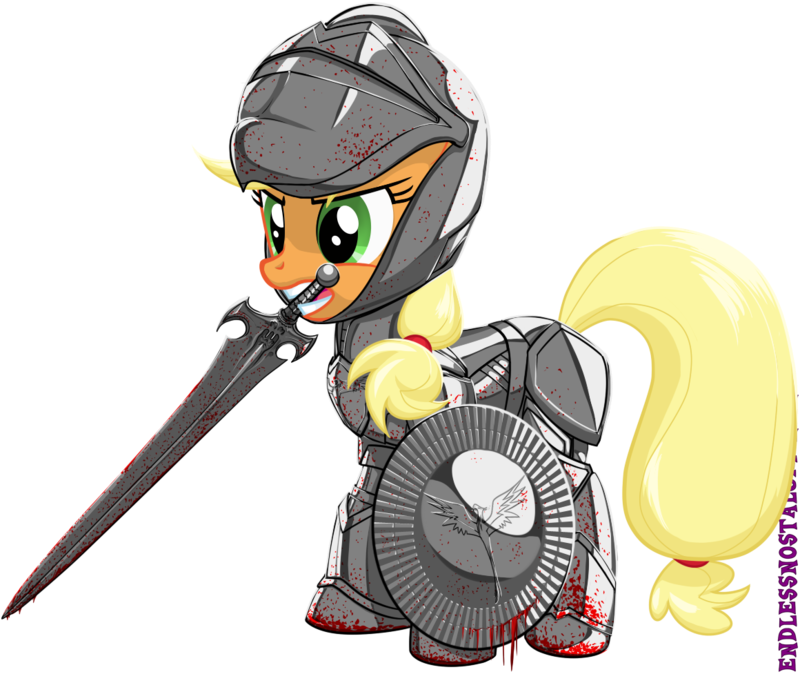 Applejack, Armor, Artist - My Little Pony: Friendship Is Magic (800x690), Png Download