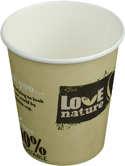 Bioware Compostable Paper Vending Hot Cups - Cup (2000x1325), Png Download