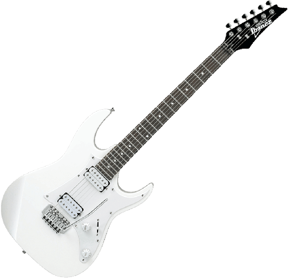 Ibanez Gio Rx Grx20w Electric Guitar In White - Ibanez Grx20w Wh Gio (579x560), Png Download