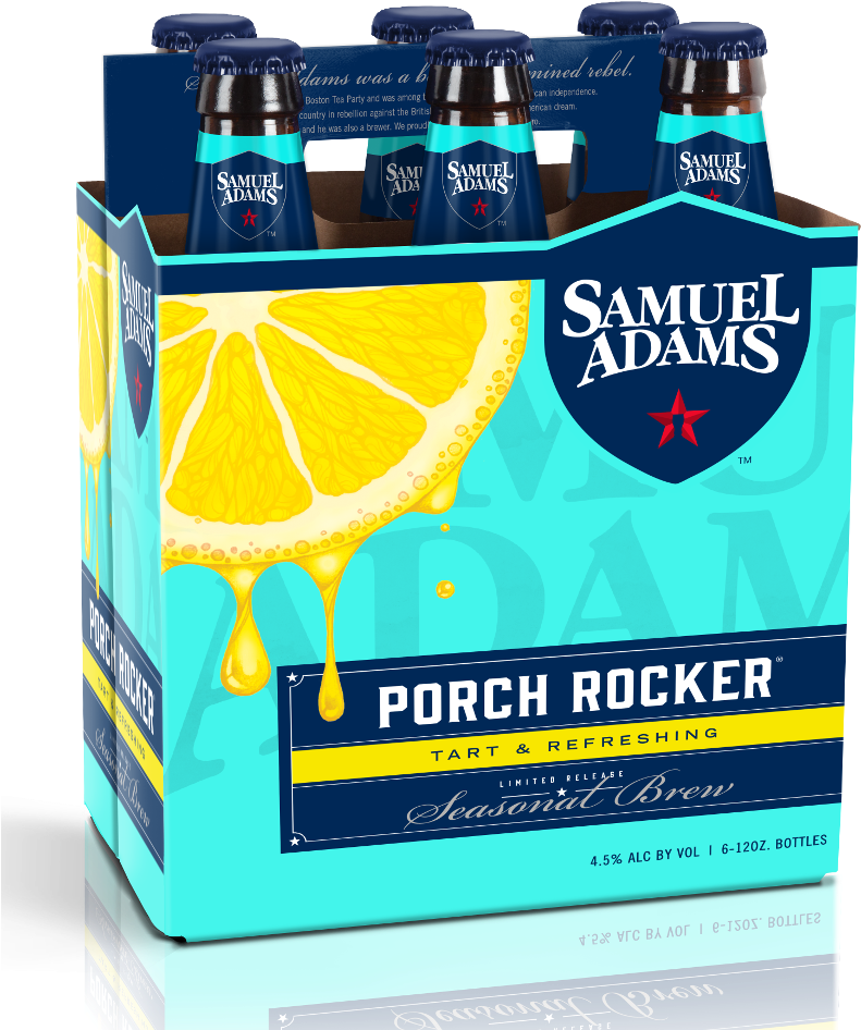 Samuel Adams Porch Rocker Ale Pack Oz Bottles Png Sam - Samuel Adams Fresh As Helles (856x1000), Png Download