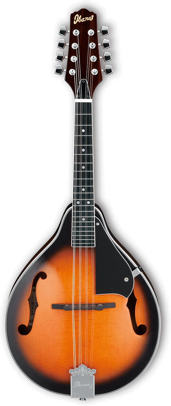 Ibanez M510 Bs A Style Mandolin - Ibanez M510e-bs Mandolin Electric Brown Sunburst (588x1340), Png Download