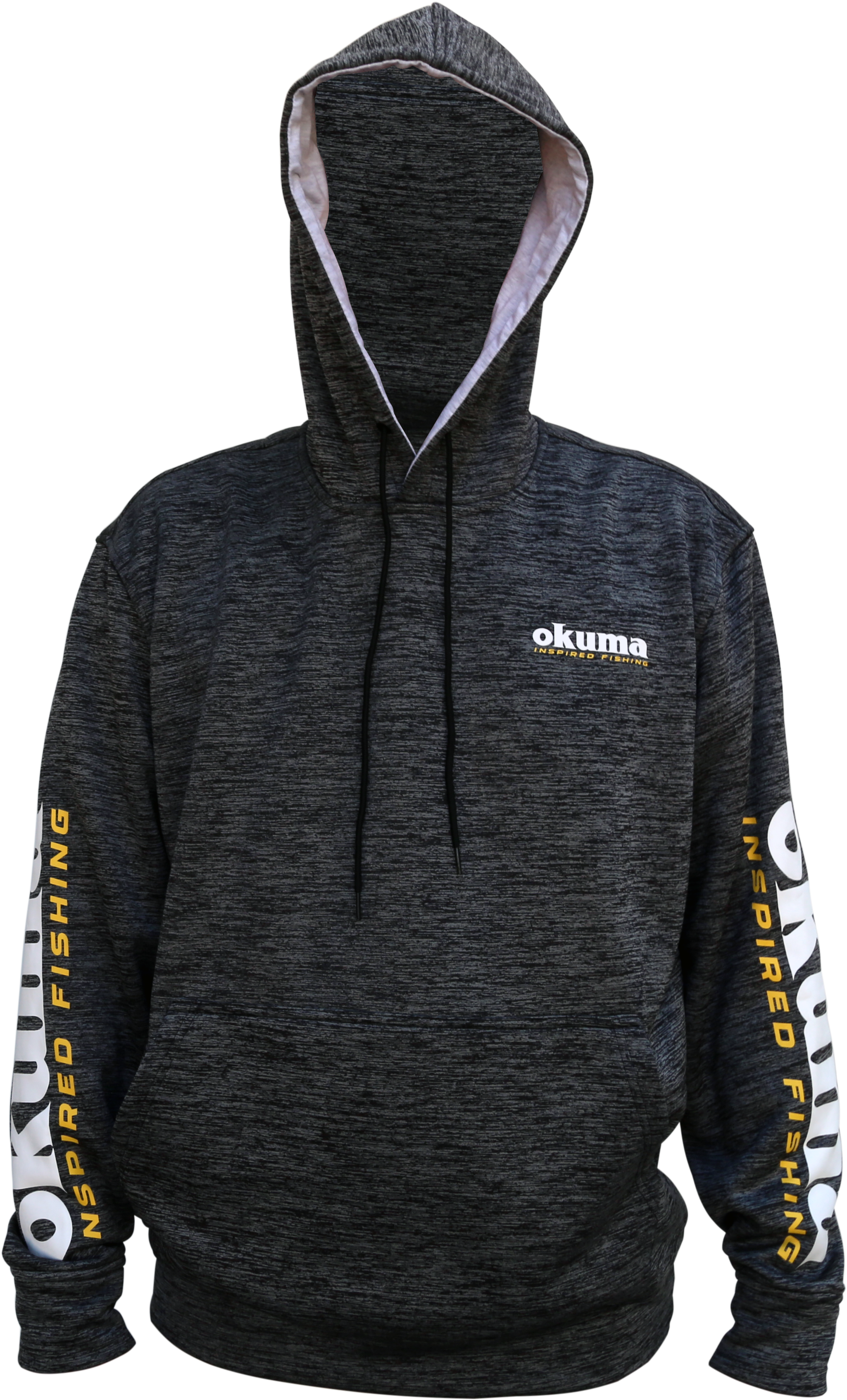 Okuma Grey Hooded Sweatshirt - Hoodie (2160x3684), Png Download