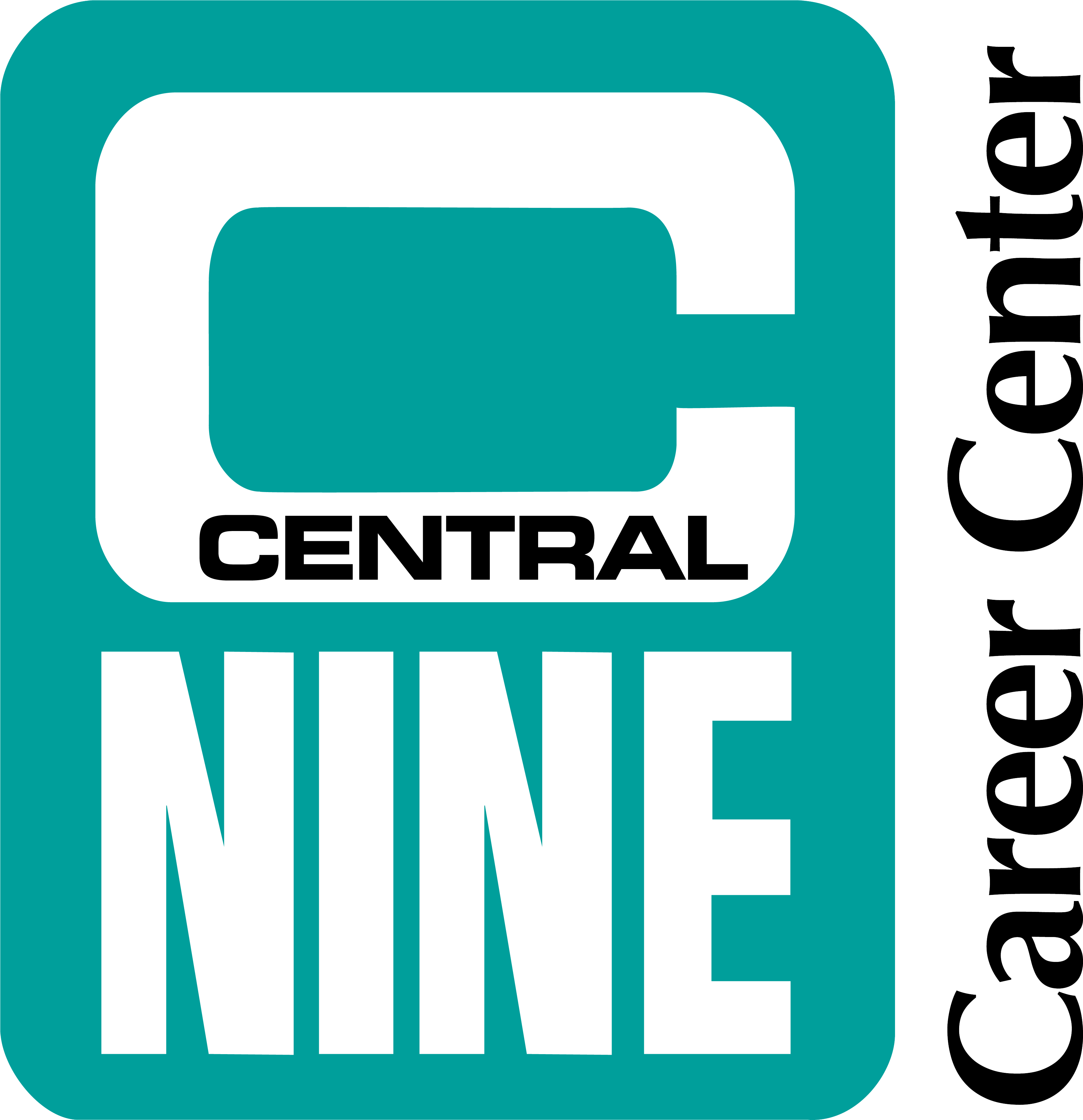 Central Nine Logo (3698x3835), Png Download
