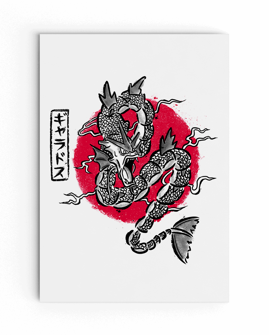 Gyarados Tattoo - Gyarados Shirt (930x1156), Png Download