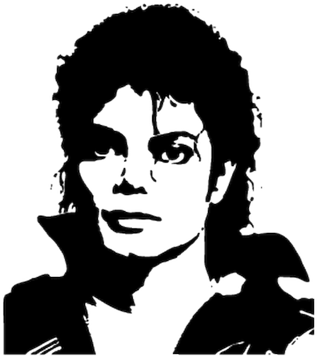 Sweat-shirt Michael Jackson - Black And White Michael Jackson Png (800x800), Png Download