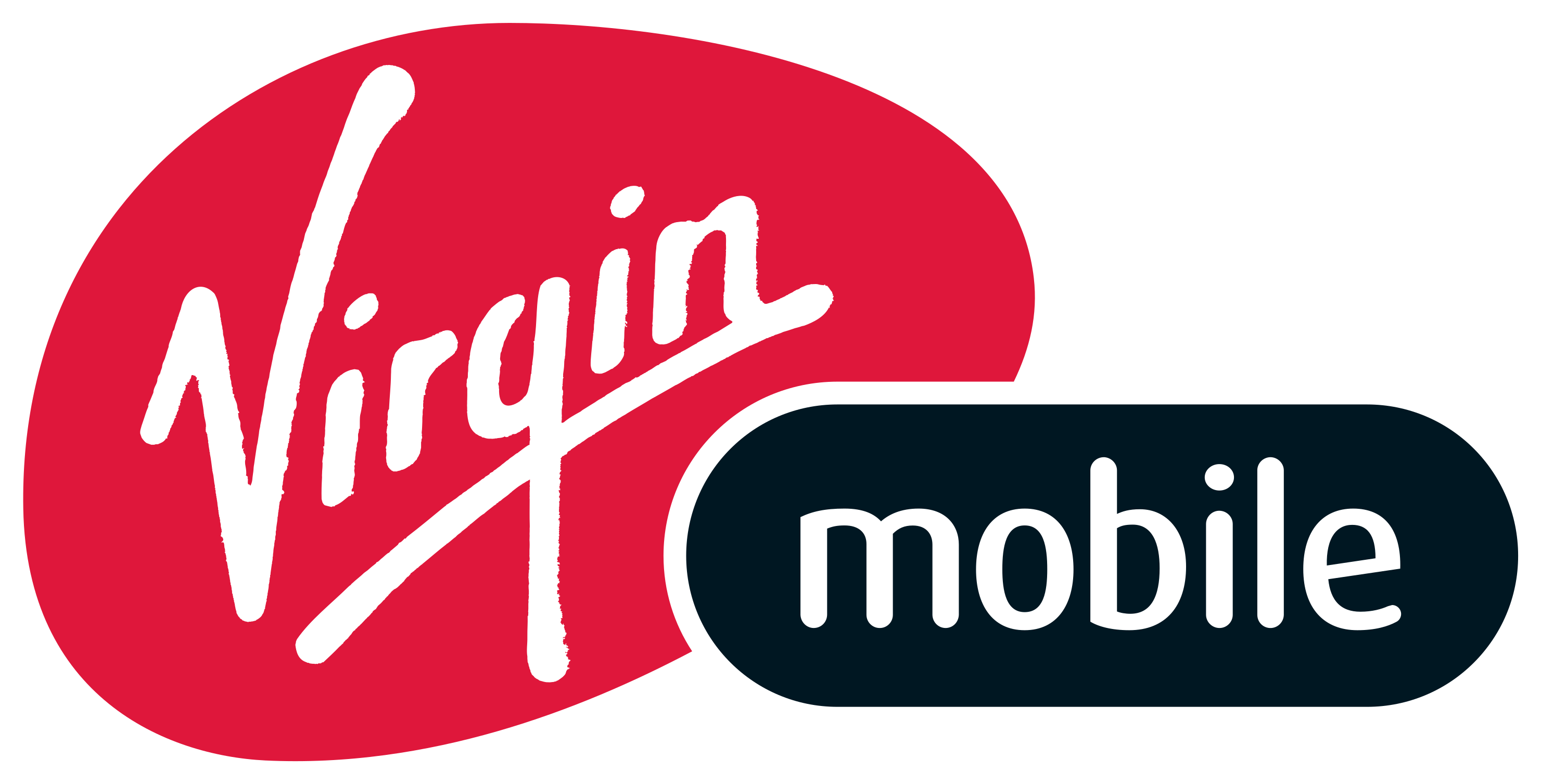 Virgin Mobile Logo - Virgin Mobile Logo Png (3000x1545), Png Download