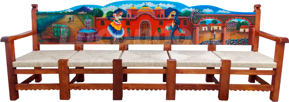 Reception Bench Tapatio Dance In Michoacan Village - Jarabe (1000x1000), Png Download