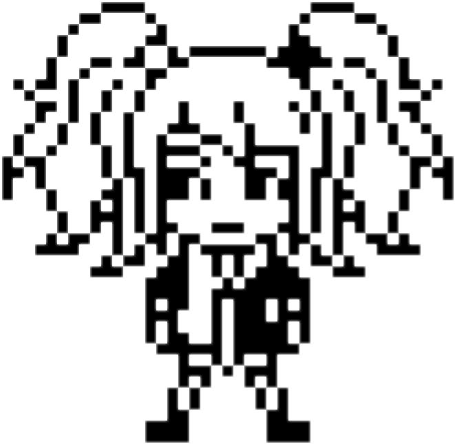Danganronpa Junkoenoshima Pixelart Pixel - Junko Enoshima Pixel Art (661x645), Png Download