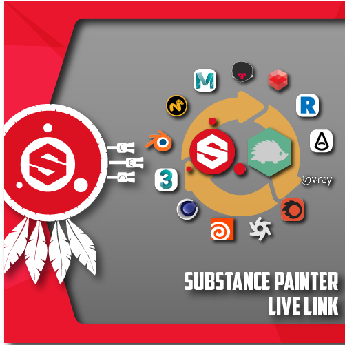 Substance Painter Live Link - Graphic Design (670x500), Png Download